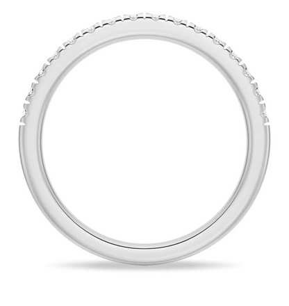 HALCYON || 0.15Ct Lab-Grown Diamond Half-Eternity Band In 14K Gold