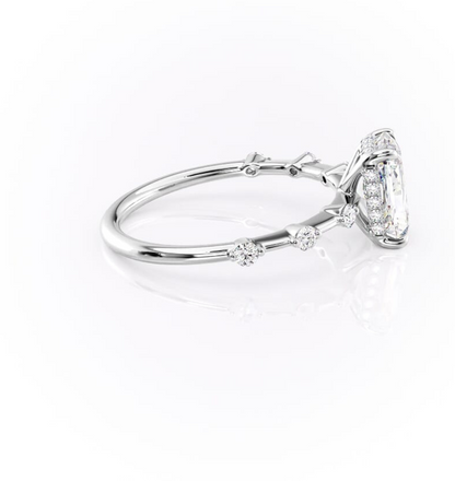ELOWEN || 2.5Ct Moissanite Diamond Ring In 14K Gold