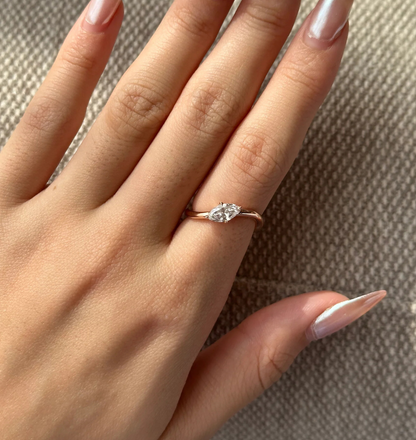 MARQUISE PINKY RING