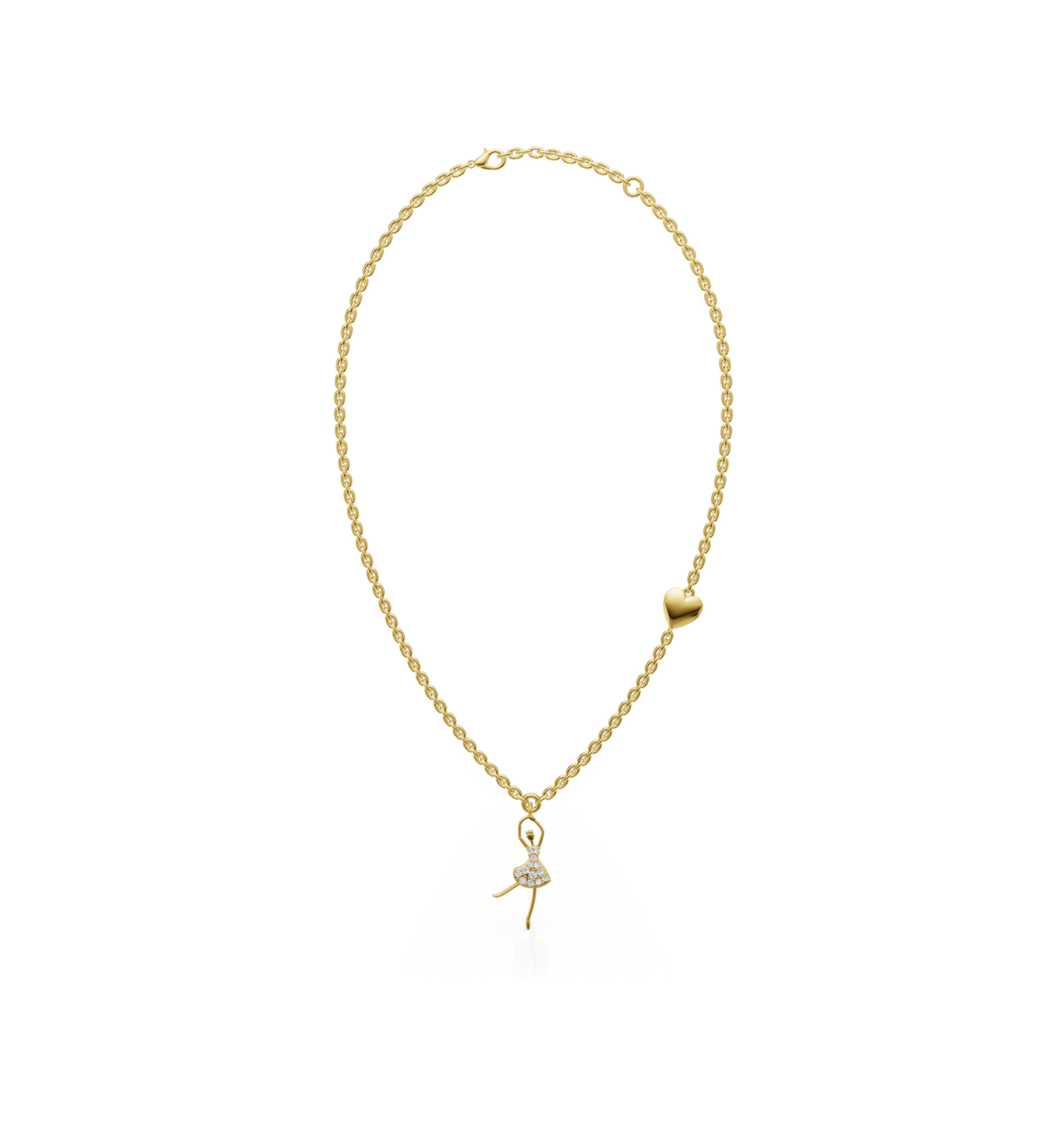 TANZERIN || 1.05Ct CZ Diamond Necklace In 925 Silver