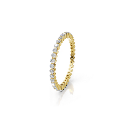 CIRONA || 0.45Ct Lab-Grown Diamond Band In 14K Gold