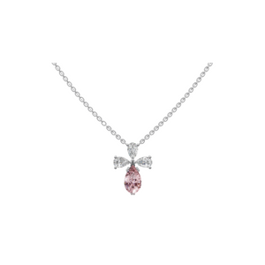 ETOILE || 4.33Ct CZ Diamond Necklace In 925 Silver