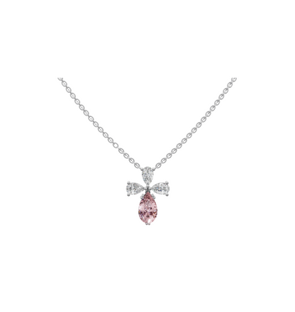 ETOILE || 4.33Ct CZ Diamond Necklace In 925 Silver