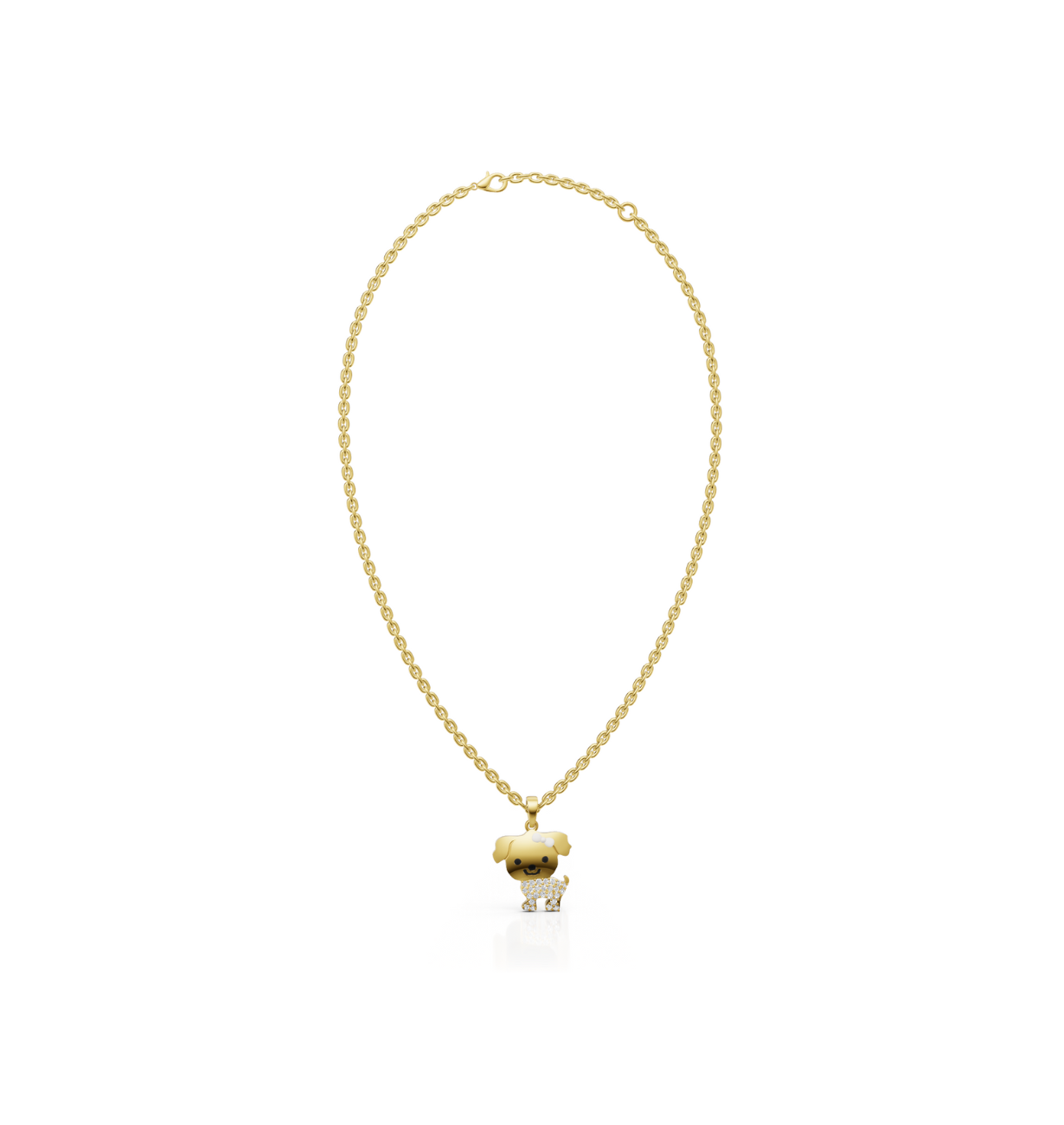 CUCCIOLO || 2.01Ct CZ Diamond Necklace In 925 Silver