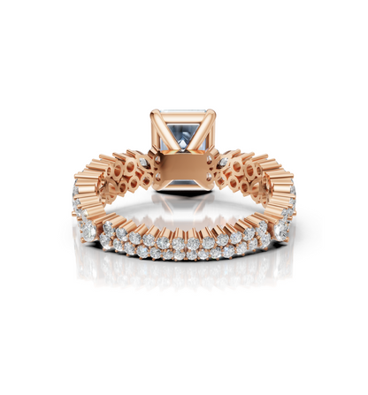 AQUIRA || 3Ct Lab-Grown Diamond Ring In 14K Gold