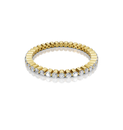 CIRONA || 0.45Ct Lab-Grown Diamond Band In 14K Gold