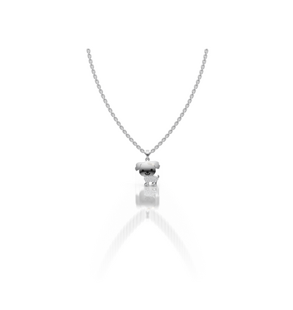 CUCCIOLO || 2.01Ct CZ Diamond Necklace In 925 Silver