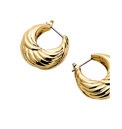 TWISTED HOOP EARRING