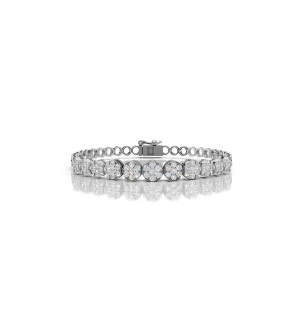 INFINIE || 2.80Ct Cz Diamond Tennis Bracelet In 925 Silver