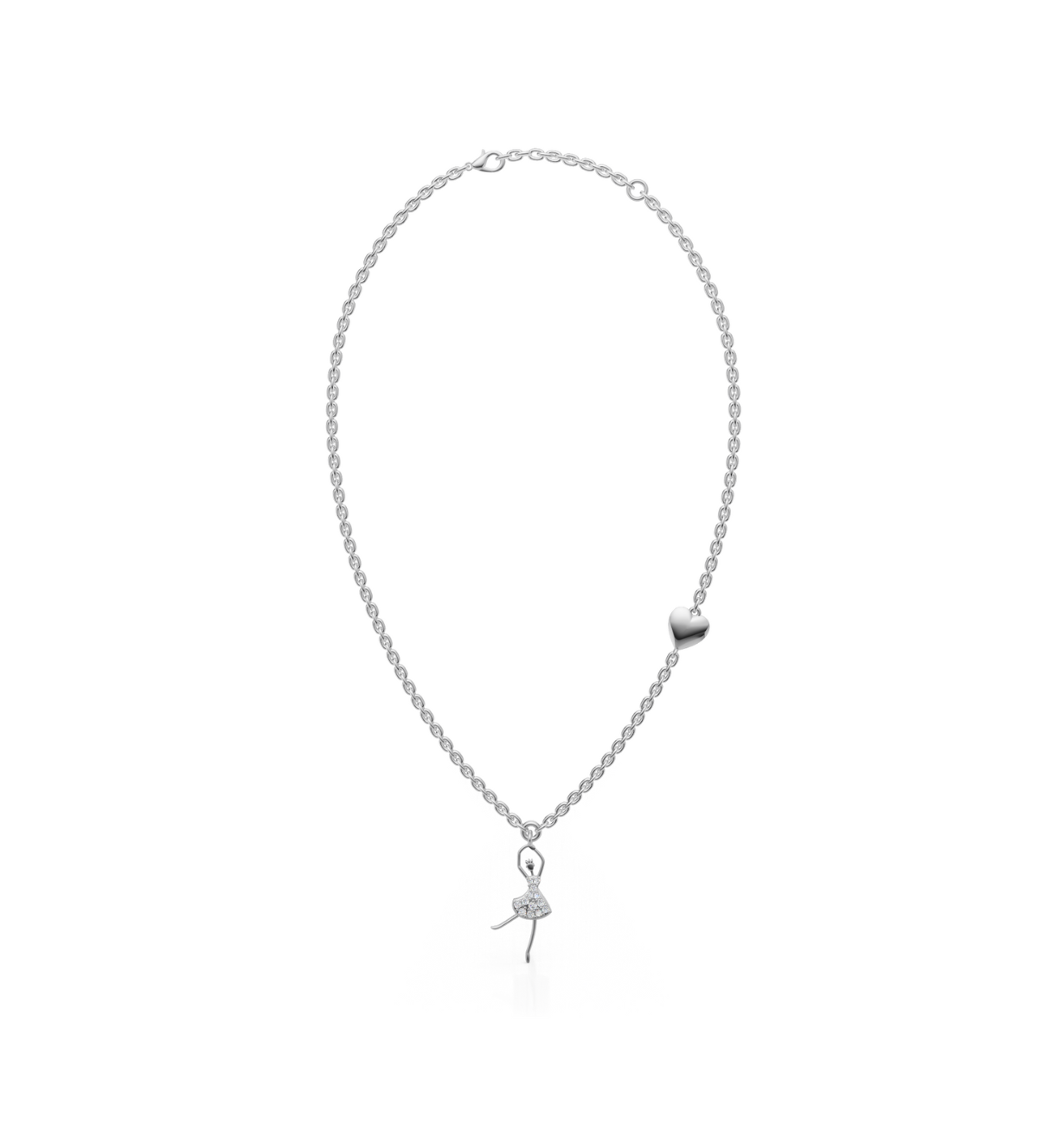 TANZERIN || 1.05Ct CZ Diamond Necklace In 925 Silver