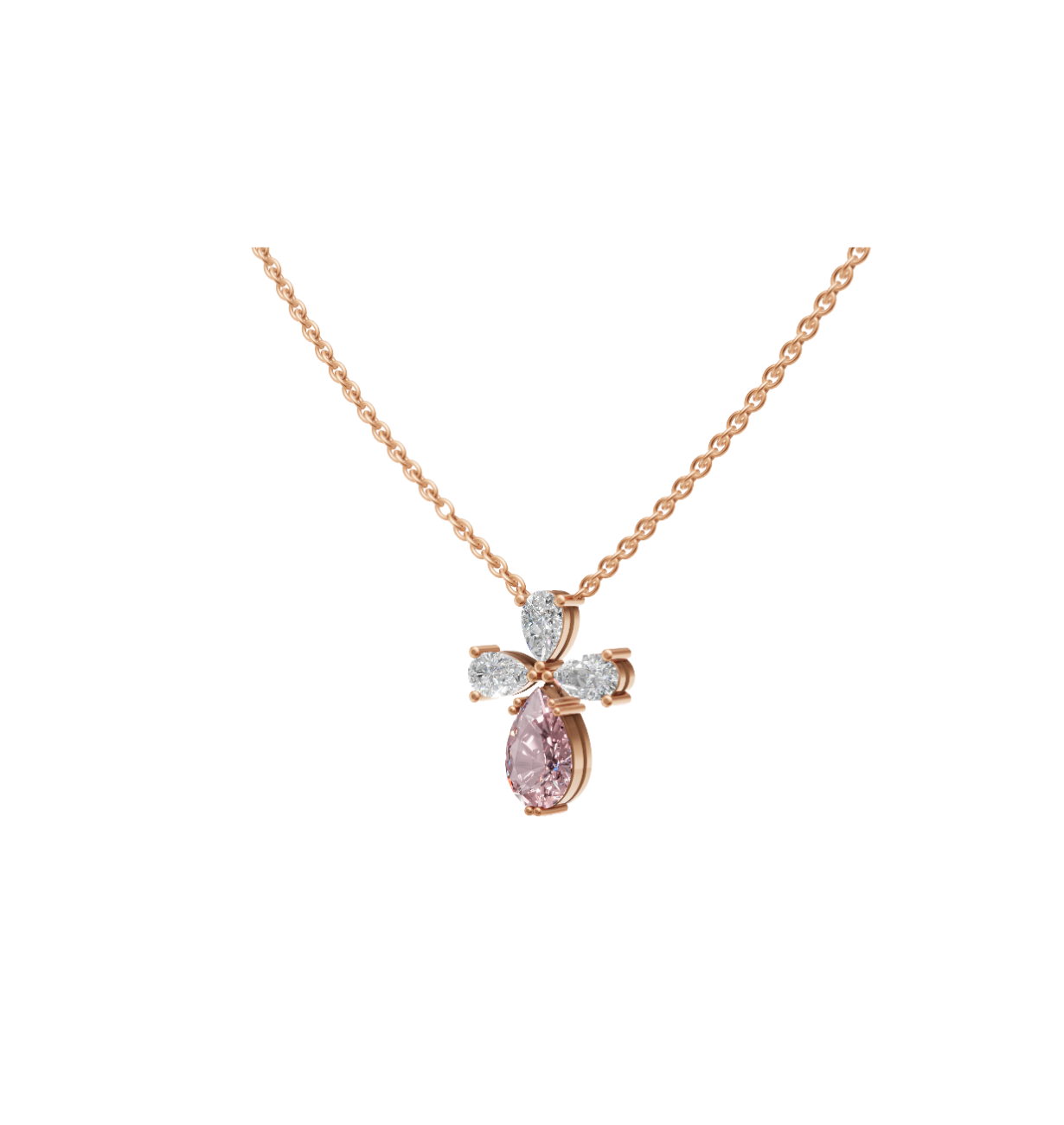 ETOILE || 4.33Ct CZ Diamond Necklace In 925 Silver