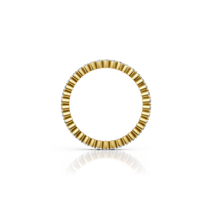 CIRONA || 0.45Ct Lab-Grown Diamond Band In 14K Gold