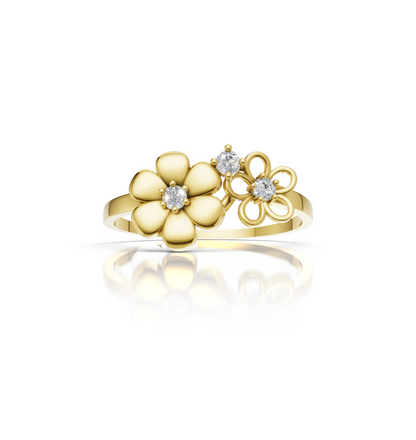 FLEURIS || 1.05Ct Lab-Grown Diamond Ring in 14K Gold