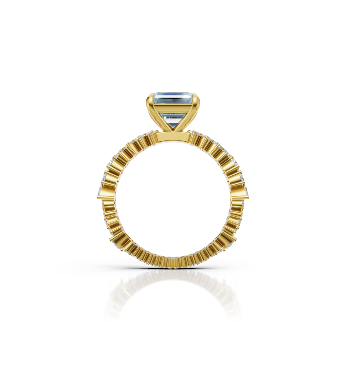AQUIRA || 3Ct Lab-Grown Diamond Ring In 14K Gold