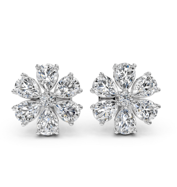 Petal Glow 1.84 TCW Flower Studs