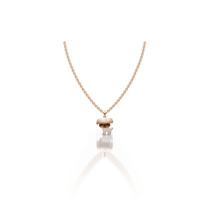 CUCCIOLO || 2.01Ct CZ Diamond Necklace In 925 Silver