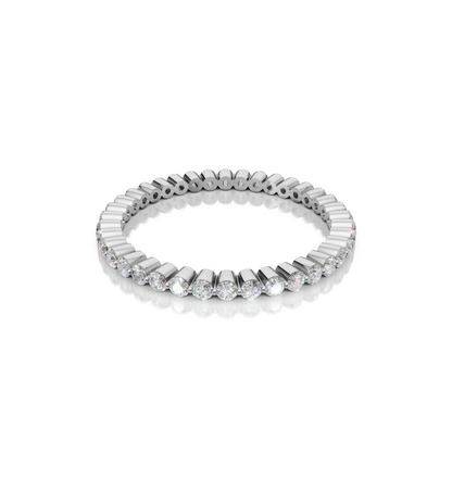 CIRONA || 0.45Ct Lab-Grown Diamond Band In 14K Gold