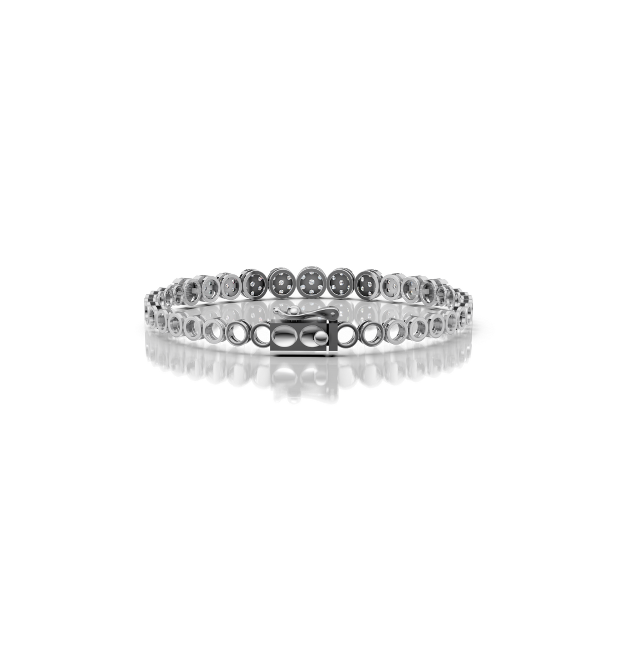 INFINIE || 2.80Ct Cz Diamond Tennis Bracelet In 925 Silver
