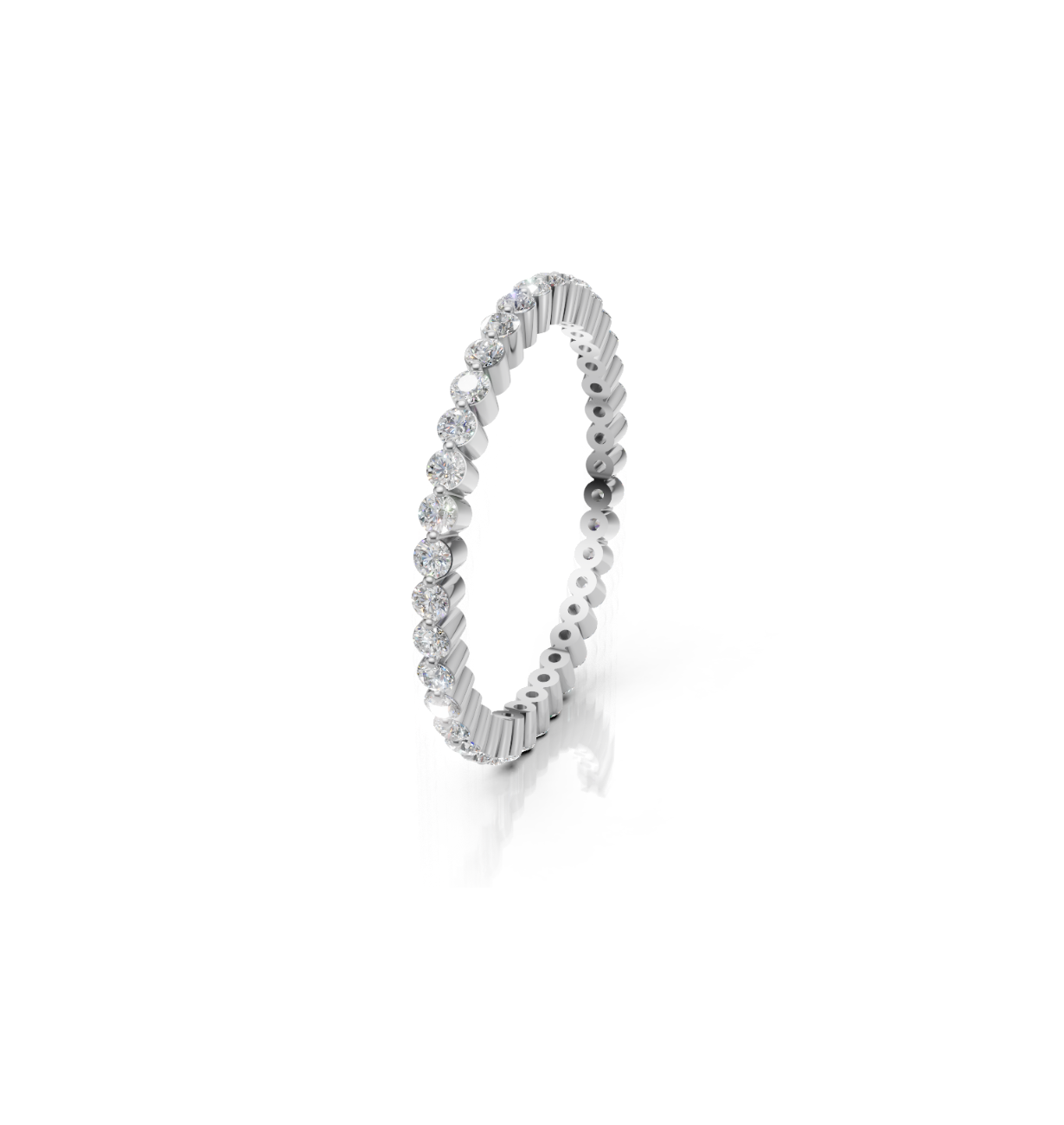 CIRONA || 0.45Ct Lab-Grown Diamond Band In 14K Gold