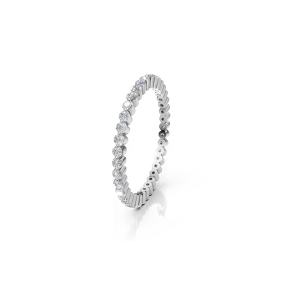 CIRONA || 0.45Ct Lab-Grown Diamond Band In 14K Gold