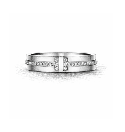 T NARROW DIAMOND RING