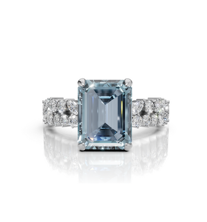 AQUIRA || 3Ct Lab-Grown Diamond Ring In 14K Gold
