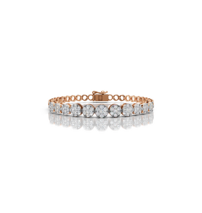 INFINIE || 2.80Ct Cz Diamond Tennis Bracelet In 925 Silver