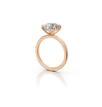 rose gold rings with lab grown diamond