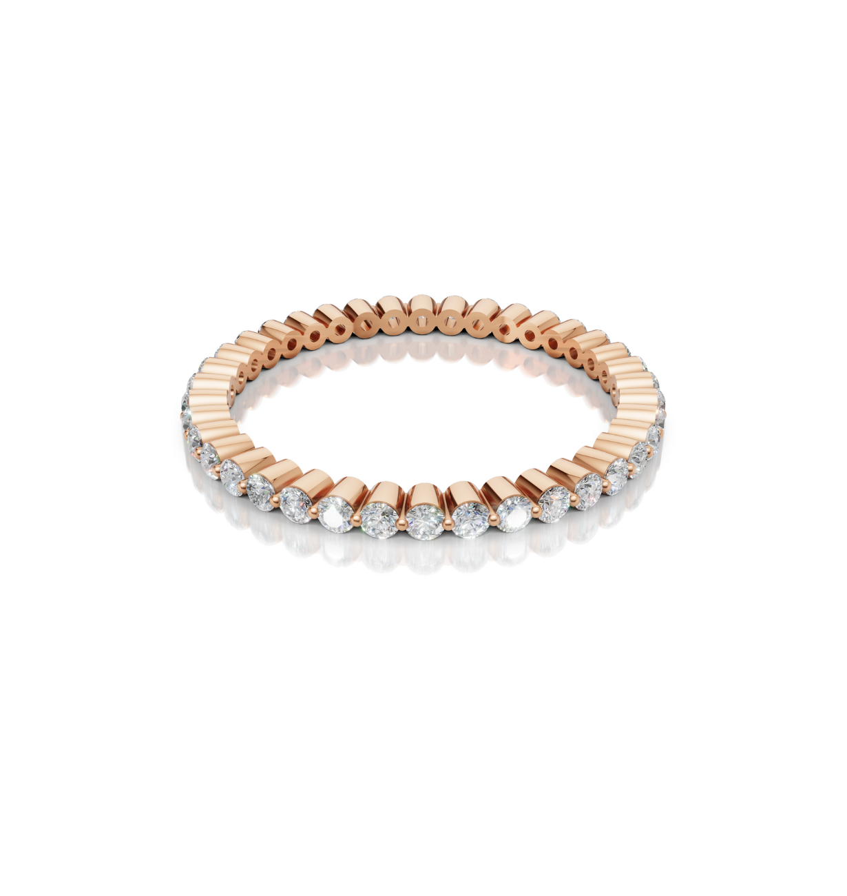 CIRONA || 0.45Ct Lab-Grown Diamond Band In 14K Gold