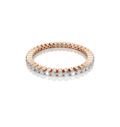 CIRONA || 0.45Ct Lab-Grown Diamond Band In 14K Gold