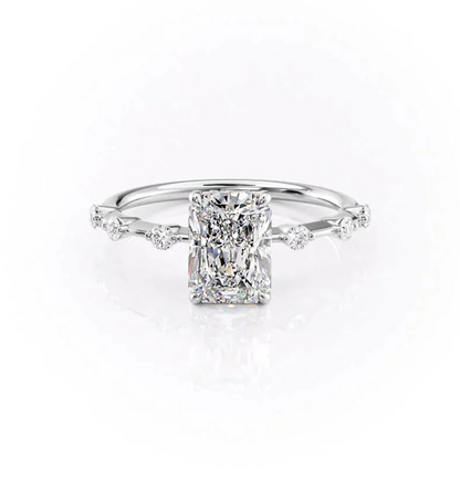 ELOWEN || 2.5Ct Moissanite Diamond Ring In 14K Gold