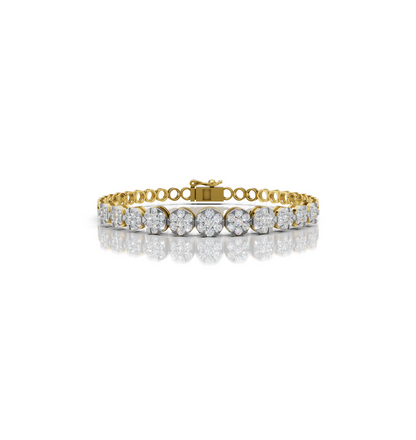 INFINIE || 2.80Ct Cz Diamond Tennis Bracelet In 925 Silver