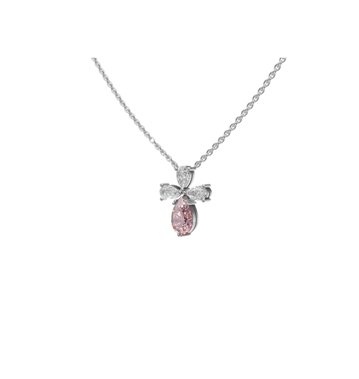 ETOILE || 4.33Ct CZ Diamond Necklace In 925 Silver