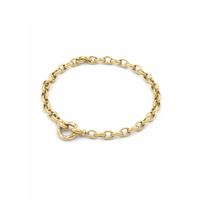 arina oval link bracelet in 925 sterling silver