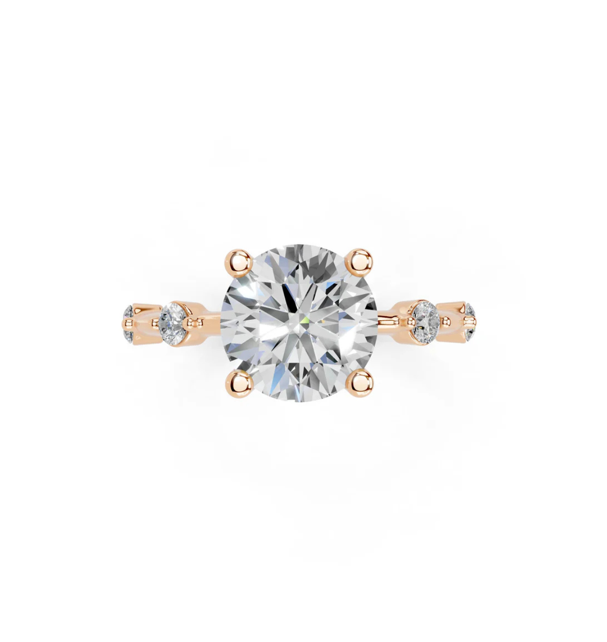 classic oval lab grown diamond engagement ring design