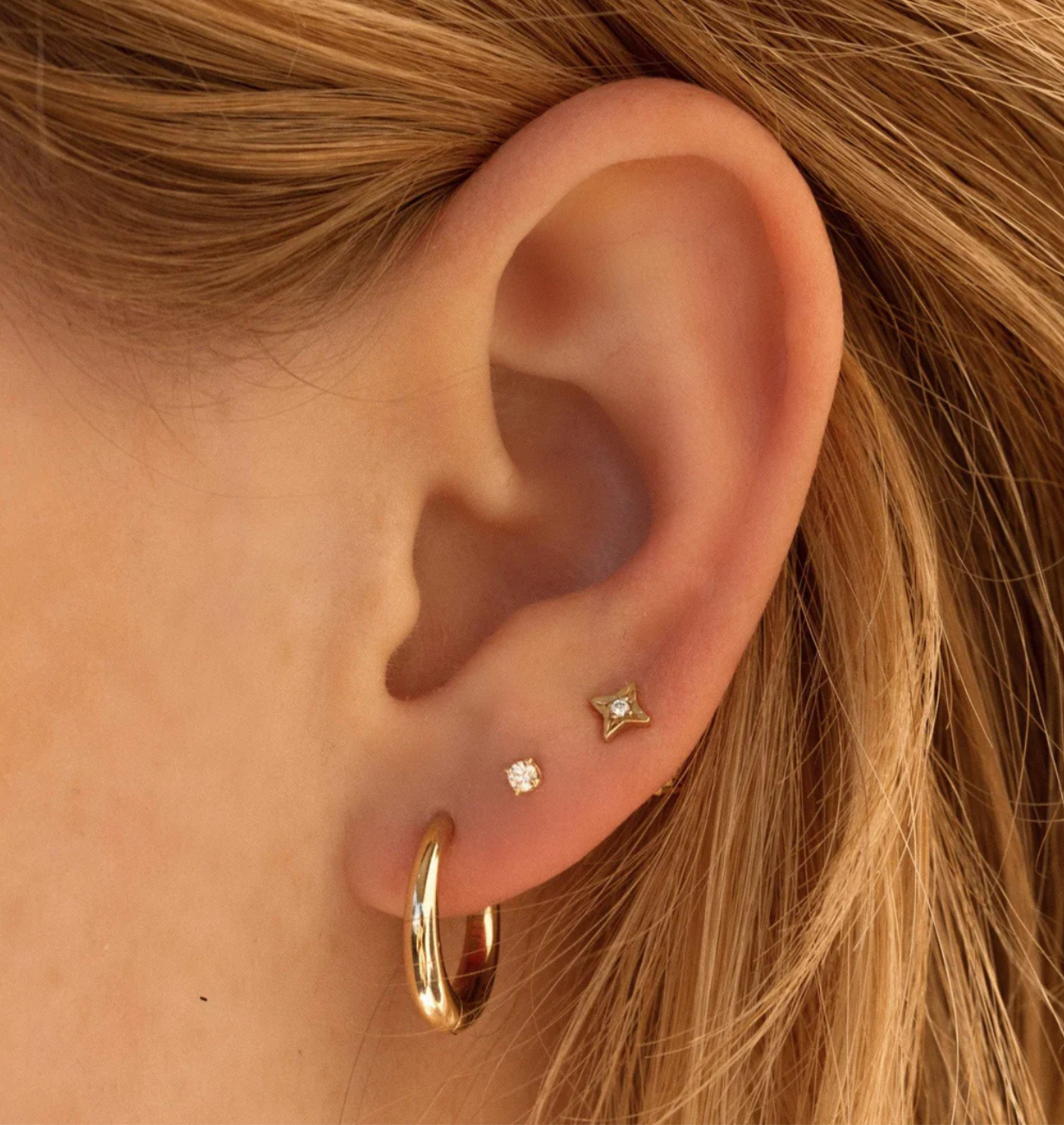 daily wear lab grown diamond stud earrings