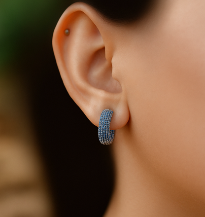 Lab grown diamond earring