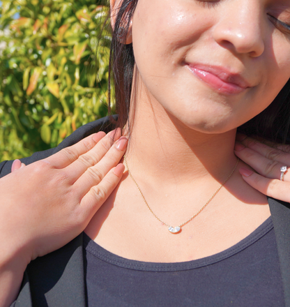 PARISA || 3.72Ct CZ Diamond Necklace In 925 Silver