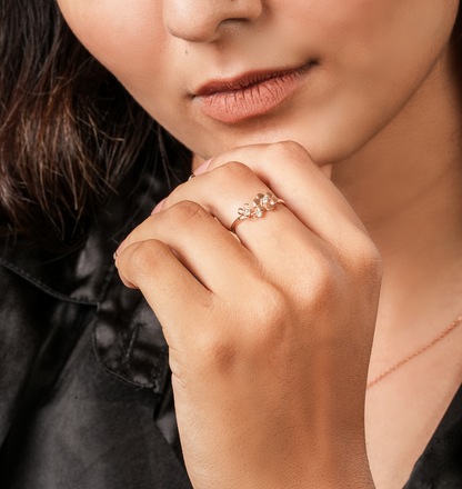 FLEURIS || 1.05Ct Lab-Grown Diamond Ring in 14K Gold