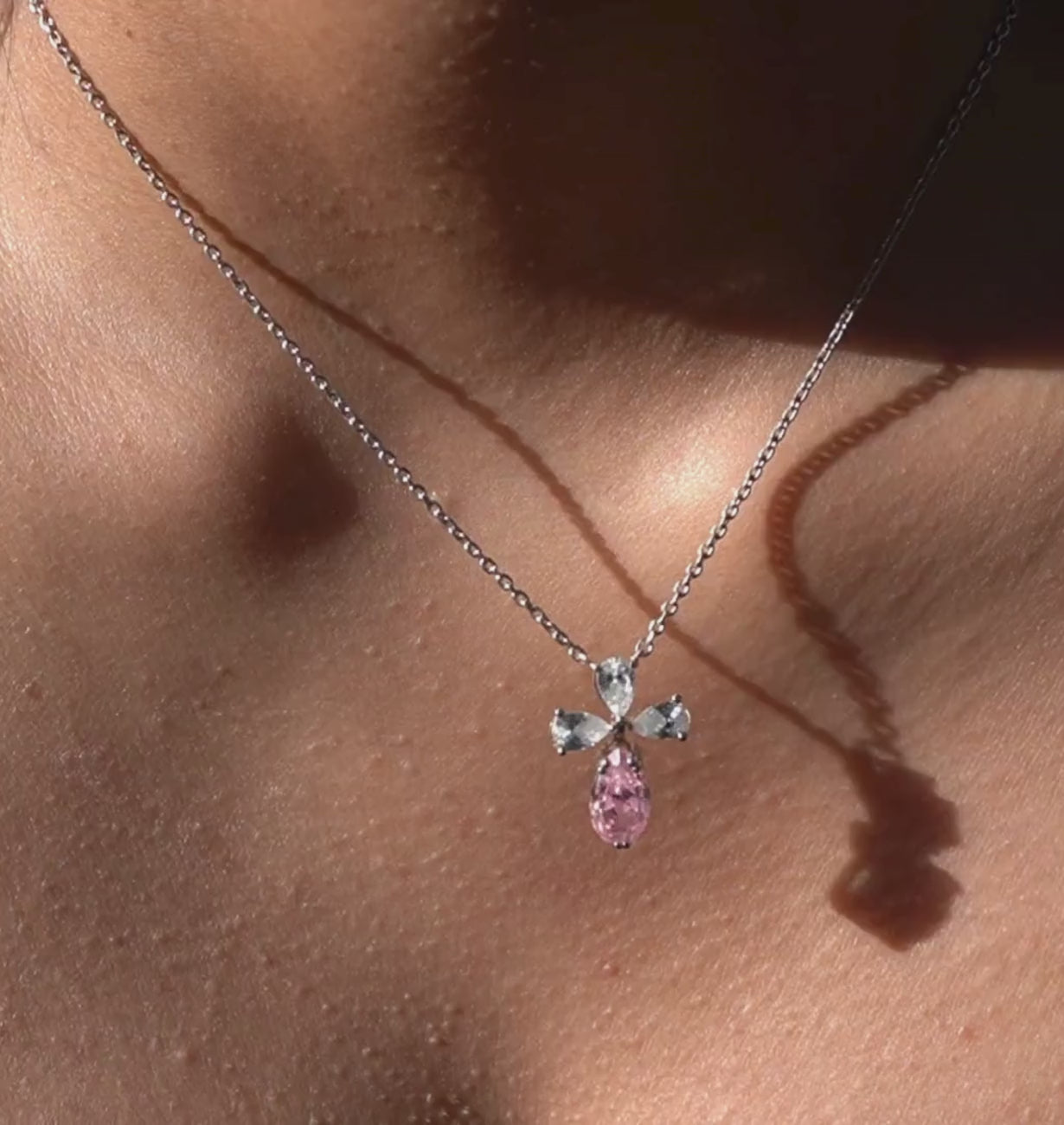 ETOILE || 4.33Ct CZ Diamond Necklace In 925 Silver