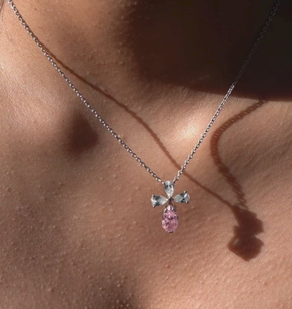 ETOILE || 4.33Ct CZ Diamond Necklace In 925 Silver