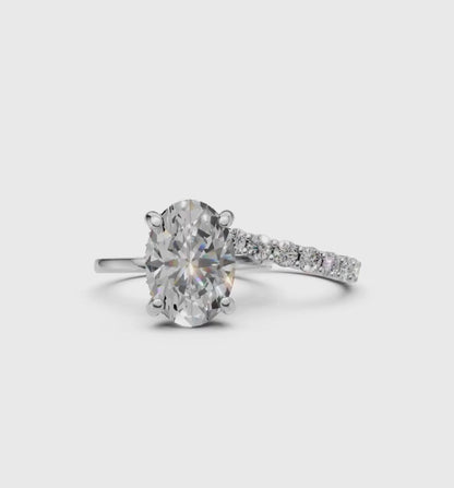 DARCY || 3.08Ct Lab-Grown Diamond Ring Set In 14K Gold