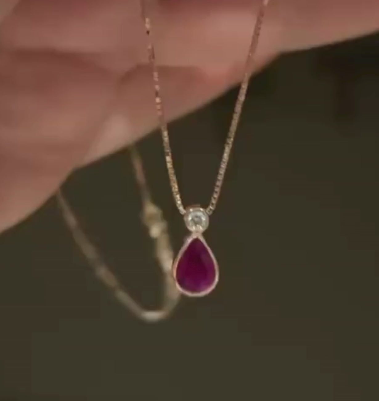 Load video: RUBINA || 2.01Ct CZ Diamond Necklace In 925 Silver