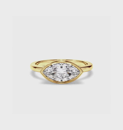 EAST WEST MARQUISE RING
