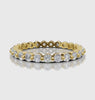 1.18 Ct Round Brilliant Full Eternity Band Set in Rich Gold