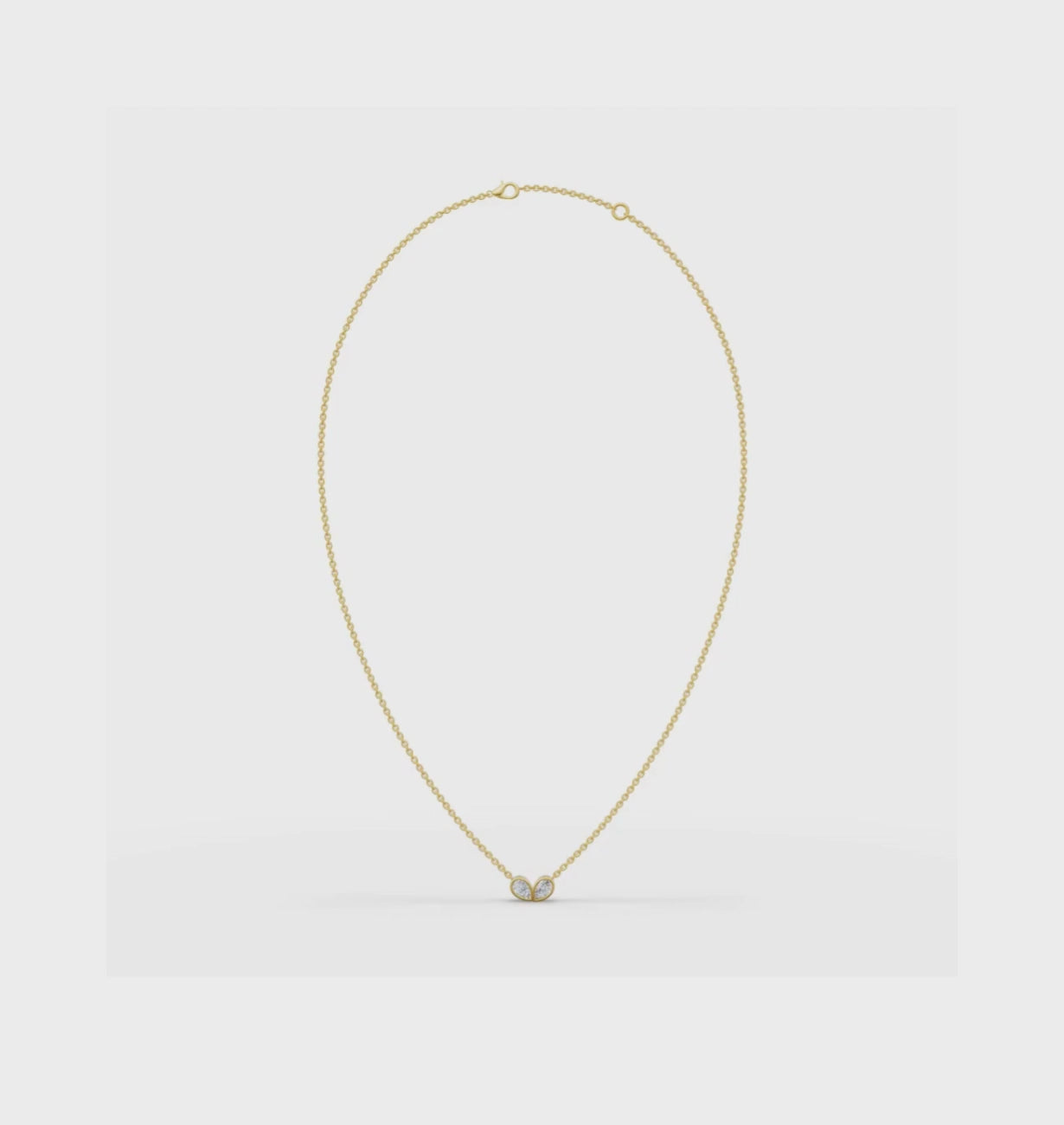 PARISA || 3.72Ct CZ Diamond Necklace In 925 Silver