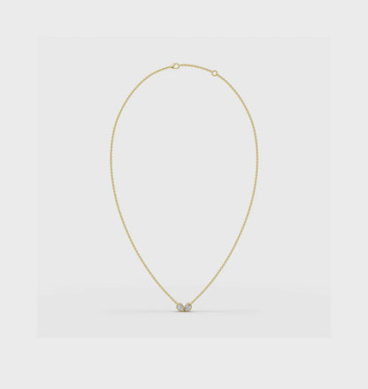 PARISA || 3.72Ct CZ Diamond Necklace In 925 Silver