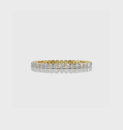 CIRONA || 0.45Ct Lab-Grown Diamond Band In 14K Gold