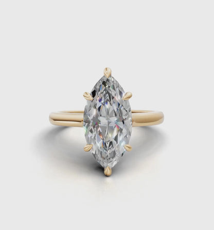 REGAL || 2.25ct Lab Grown Diamond Ring In 14K Gold