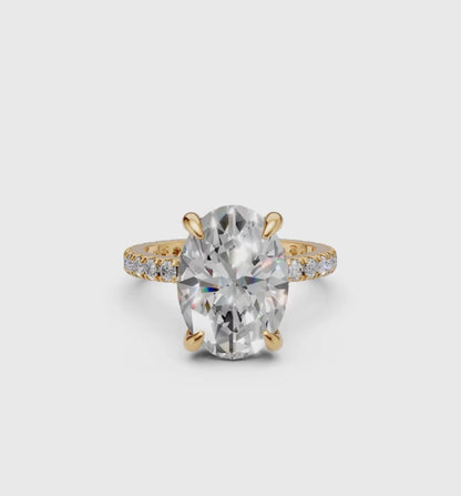SPLENDORE || 3.02 Ct Lab-Grown Diamond Ring In 14K Gold